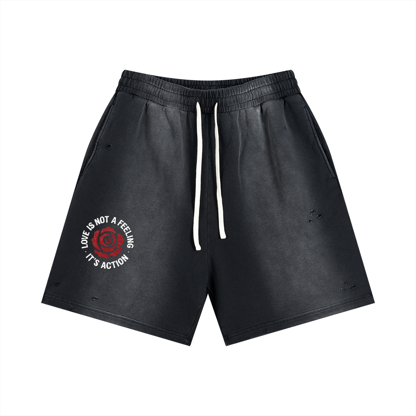 Sun Fade Distressed Shorts